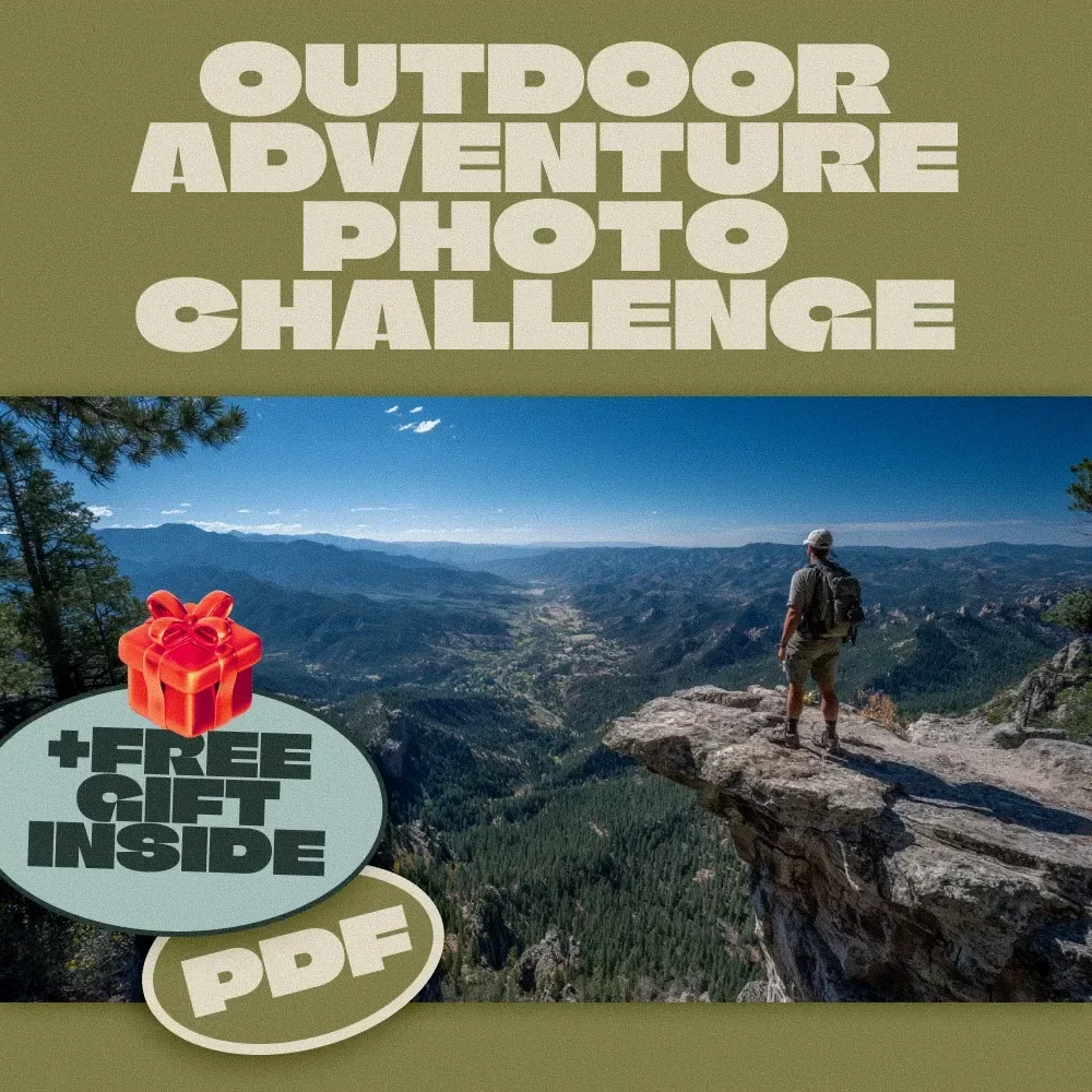 Outdoor Adventure Photo Challenge | Photography Checklist | Digital Download Guide for Nature, Landscape & Wildlife Photography | eBook & Printable PDF