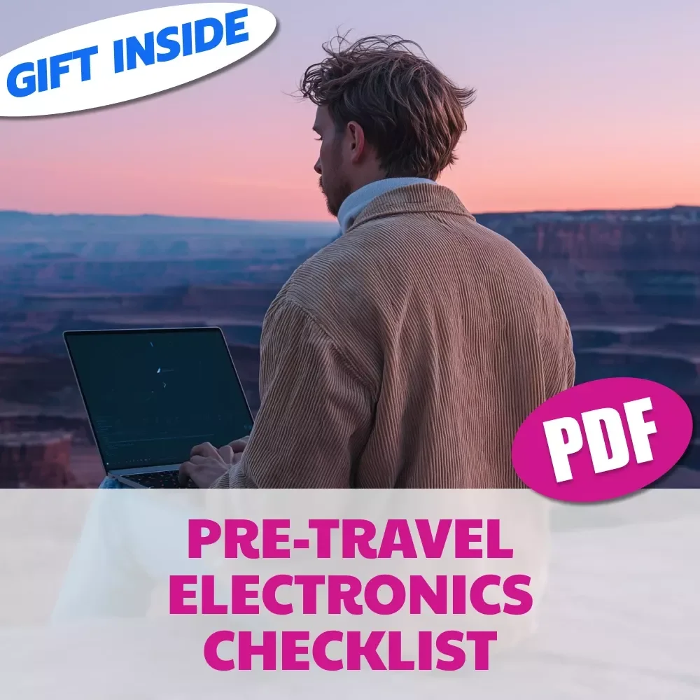 Pre-Travel Electronics Checklist | Digital Download Packing Guide for Travelers, eBook, Printable Travel Tech Organizer, Vacation Preparation List