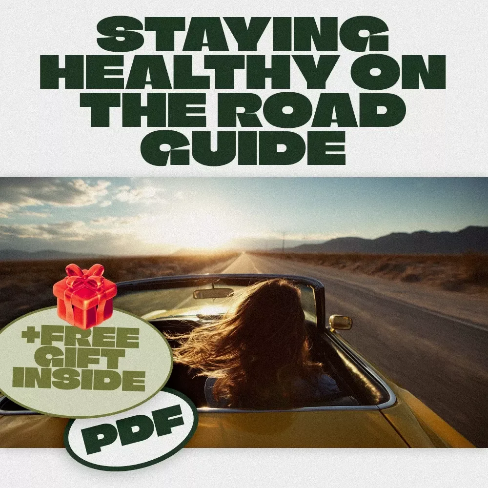 Staying Healthy on the Road Guide – Digital Travel Wellness eBook for Nutrition, Exercise, and Mental Well-Being