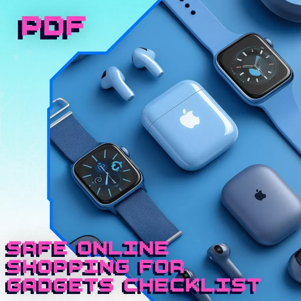 Safe Online Shopping for Gadgets Checklist | Digital Download | Secure Shopping Guide, eBook & Printable KEYWORDS