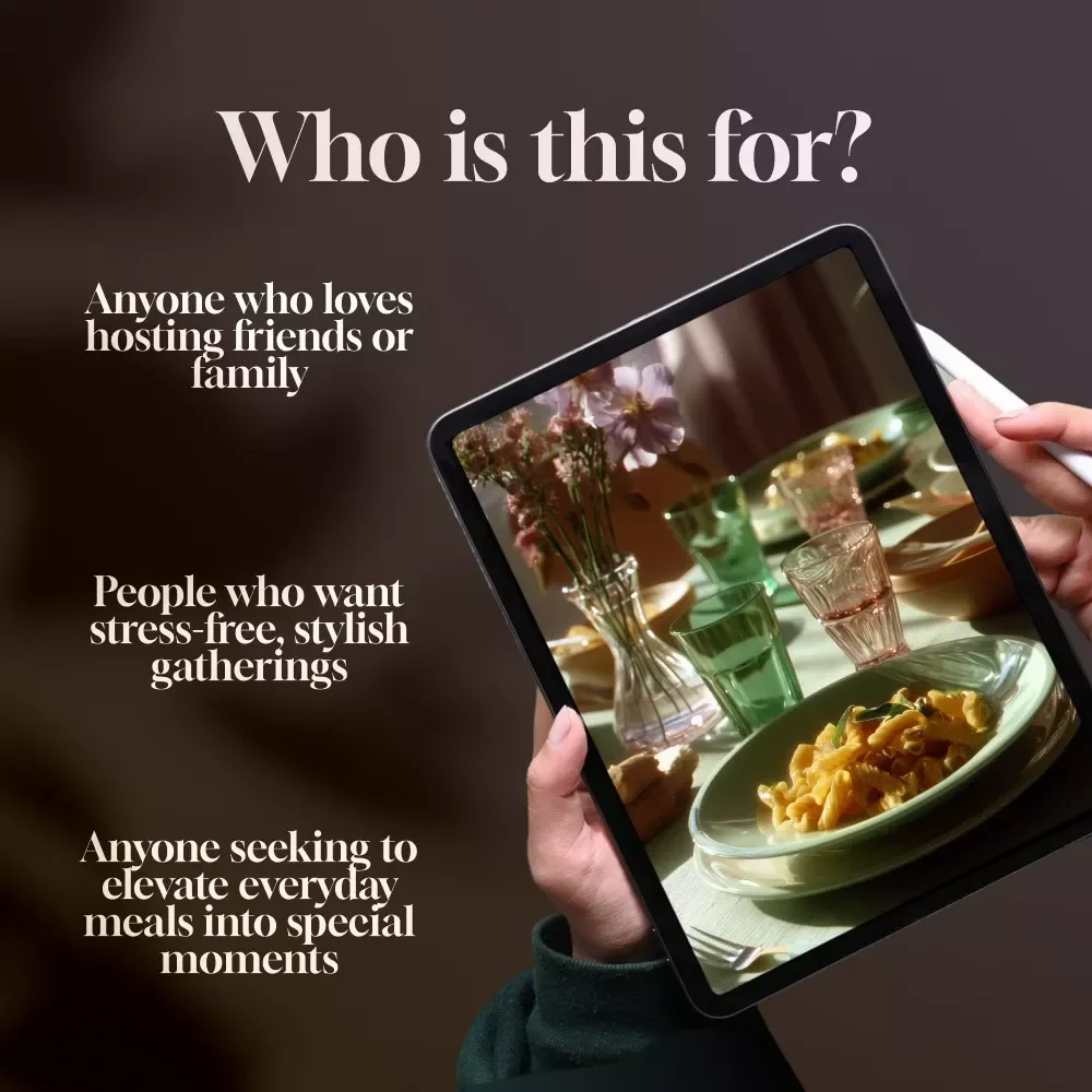 Dinner Party Table Setting Guide | Digital Download | eBook for Casual, Semi-Formal, and Formal Table Settings | Entertaining & Hosting Tips