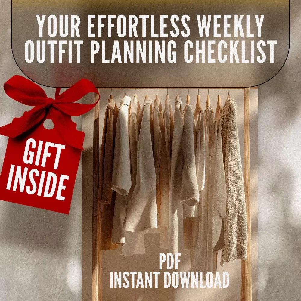 Your Effortless Weekly Outfit Planning Checklist | Digital Download Guide for How to Plan Outfits for the Week | Capsule Wardrobe & Style Organization