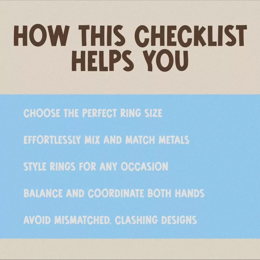 Ring It Right: Wearing Rings with Style – Digital Guide on How to Wear Rings, Mix & Match Metals, and Master Ring Etiquette