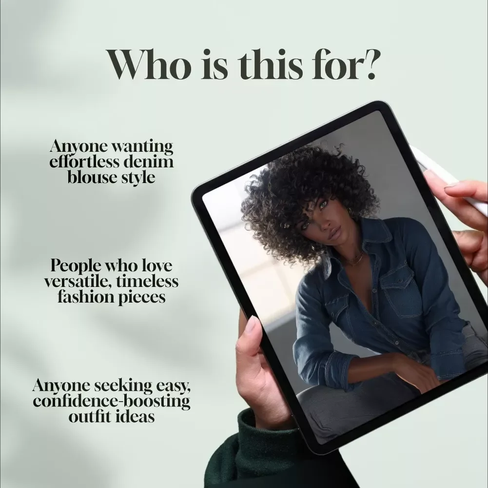 Denim Done Right: Your Ultimate Guide to Styling the Denim Blouse | How to Wear Denim Blouse eBook for Chic, Effortless Outfits