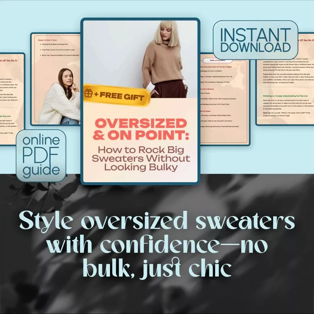 Oversized & On Point: How to Rock Big Sweaters Without Looking Bulky | Cozy Chic Guide for Women | How to Wear Oversized Sweaters Without Looking Fat PDF