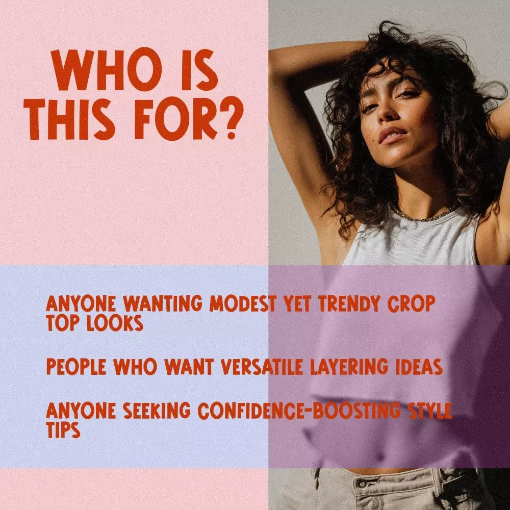 How to Style a Crop Top Modestly and Fashionably | Printable Modest Fashion Checklist for Chic & Confident Outfits | Digital Download Guide