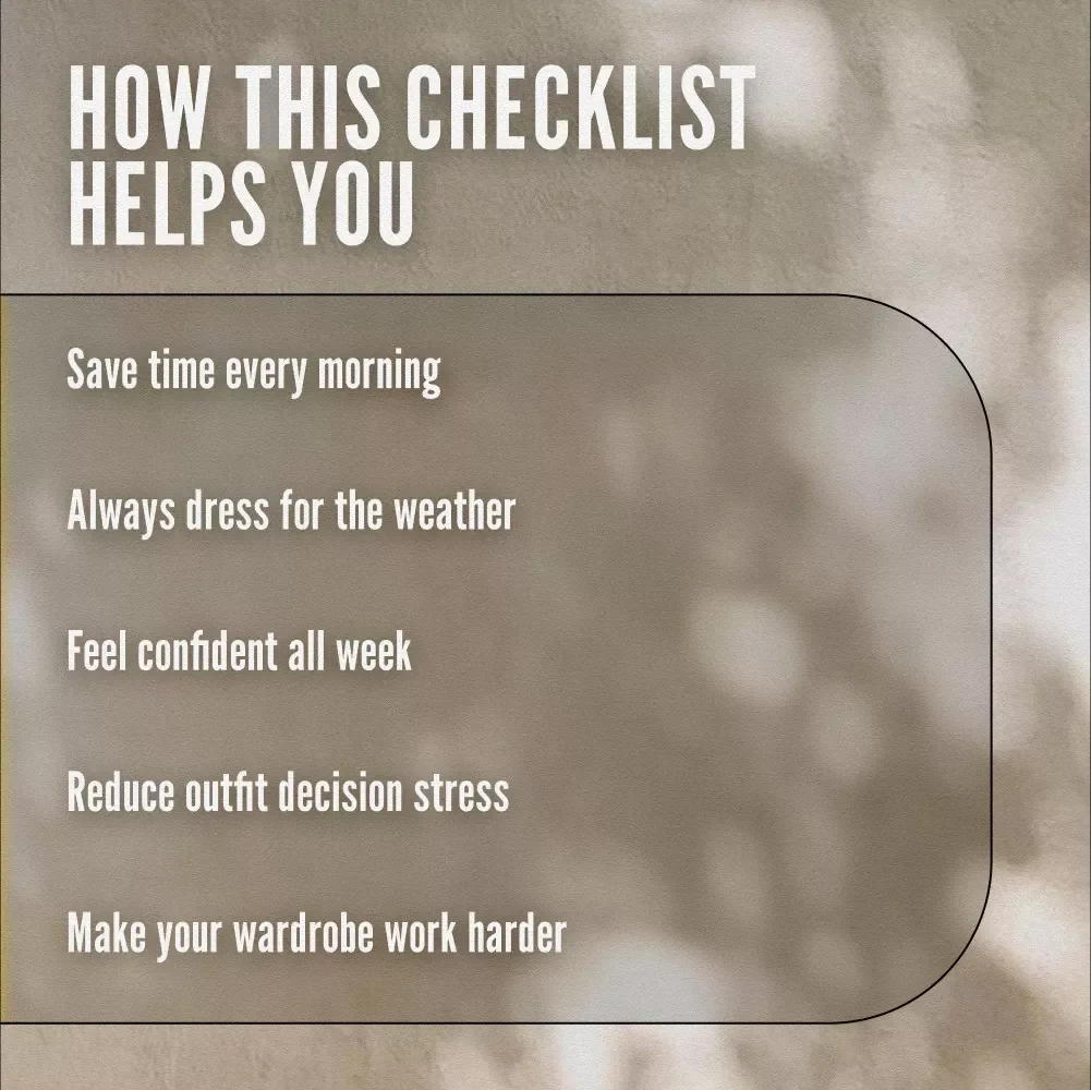 Your Effortless Weekly Outfit Planning Checklist | Digital Download Guide for How to Plan Outfits for the Week | Capsule Wardrobe & Style Organization