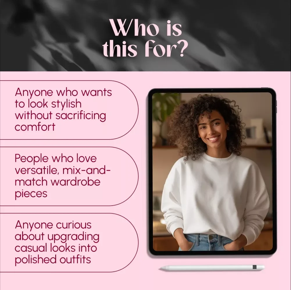 From Couch to Catwalk: The Guide to Wearing a Sweatshirt with Style – Digital Fashion Guide, eBook & Styling Tips for How to Wear a Sweatshirt