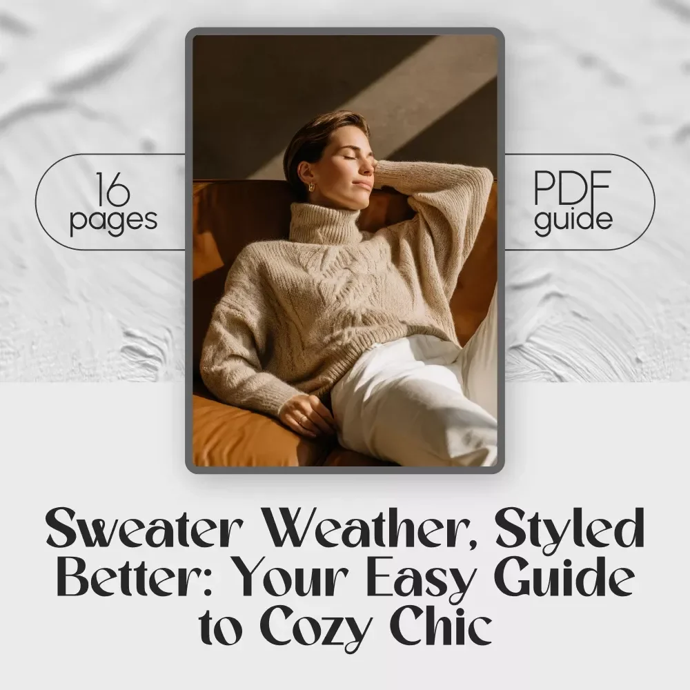 Sweater Weather, Styled Better: Your Easy Guide to Cozy Chic | Digital Download | What to Wear Sweaters With | Fall & Winter Outfits Guide | Cozy Fashion Tips