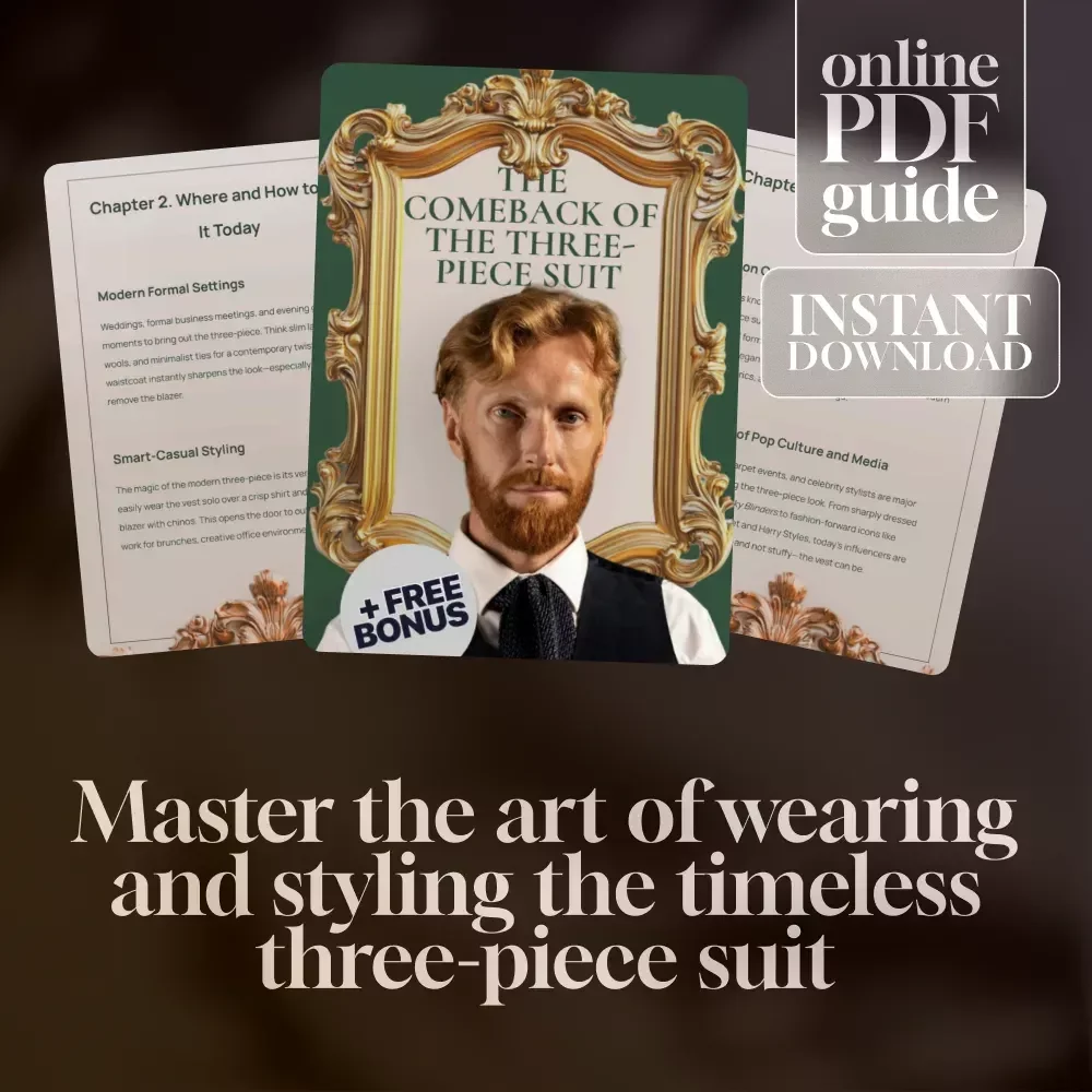 The Comeback of the Three-Piece Suit | Are Three Piece Suits in Style? Digital Guide for Modern Gentlemen, Styling Tips & Wardrobe Inspiration