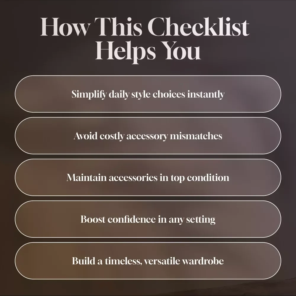 The Ultimate Fashion Accessories Checklist Every Guy Needs – Digital Download | Style Guide & Must-Have Men’s Fashion Accessories for Guys