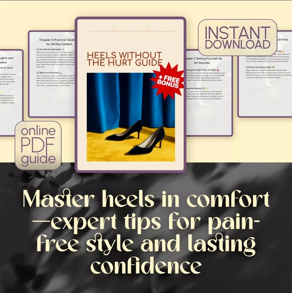 Heels Without the Hurt Guide | How to Wear Heels Without Pain | Digital Download eBook & Comfort Checklist for Women