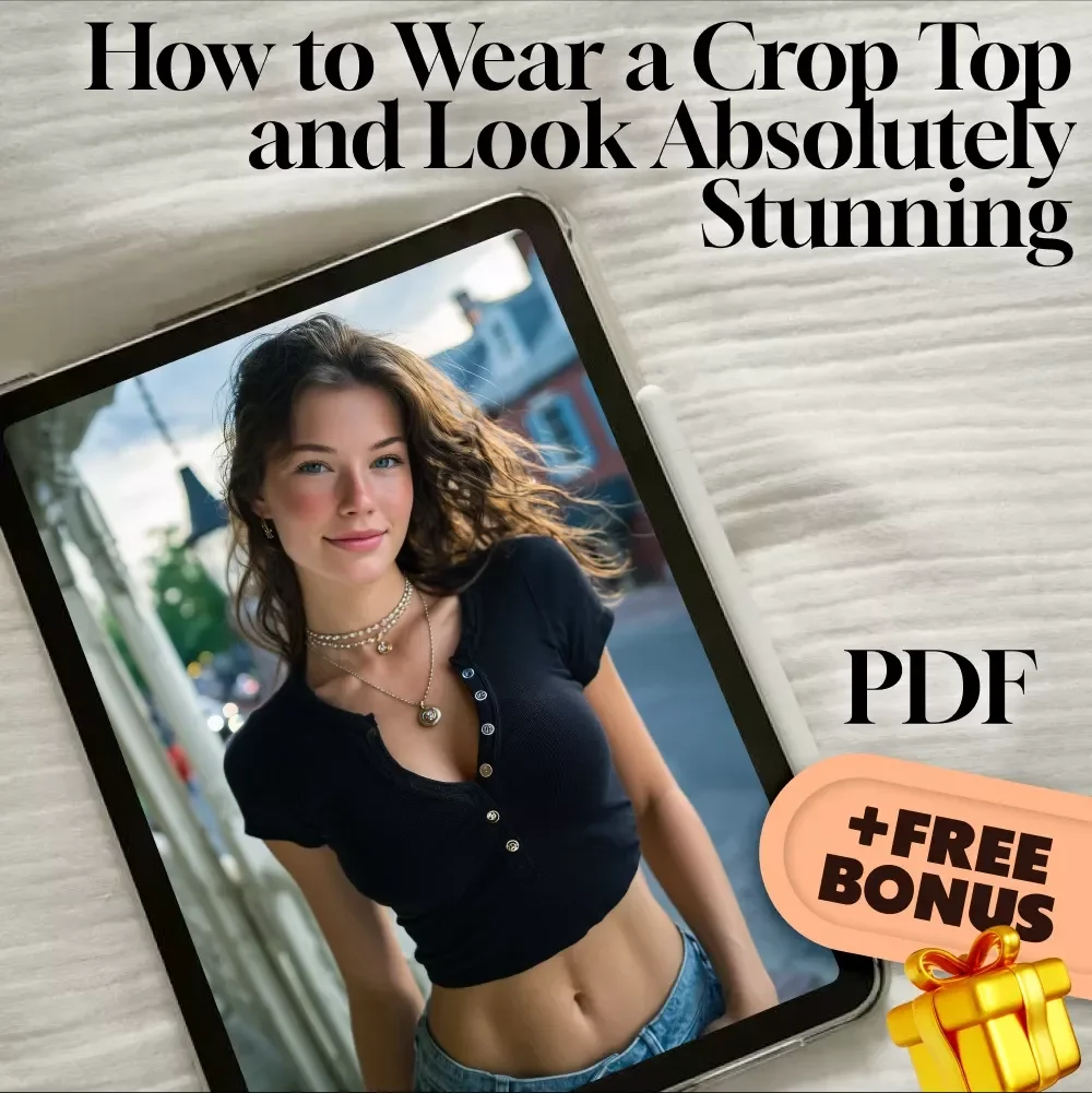 How to Wear a Crop Top and Look Absolutely Stunning — Style Guide Checklist | What to Wear a Crop Top With | Digital Fashion Download