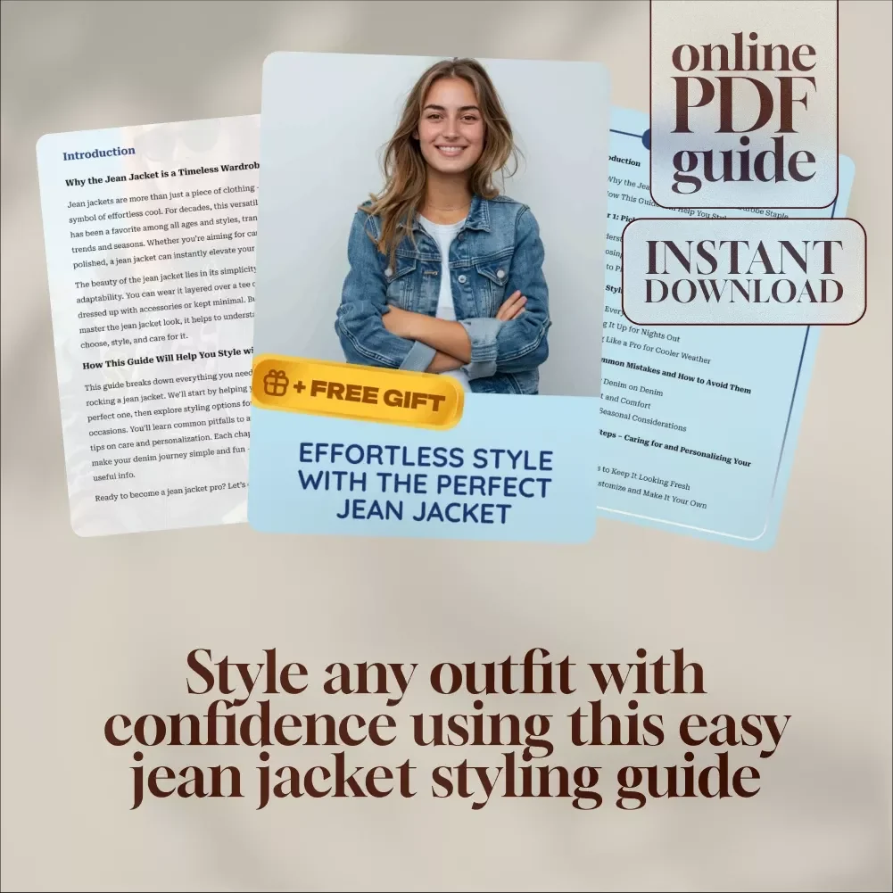 Effortless Style with the Perfect Jean Jacket – Digital Guide | How to Wear a Jean Jacket | Wardrobe Styling eBook