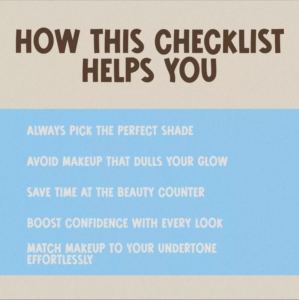 Glow Match: The Makeup Color Checklist for Warm Skin Tones | Digital Makeup Guide for Perfect Shades