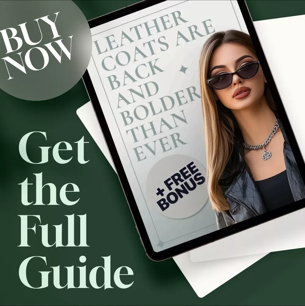 Leather Coats Are Back and Bolder Than Ever – Trendy Style Guide on How to Wear, Avoid Mistakes, and Rock the Latest Looks (Digital Download)