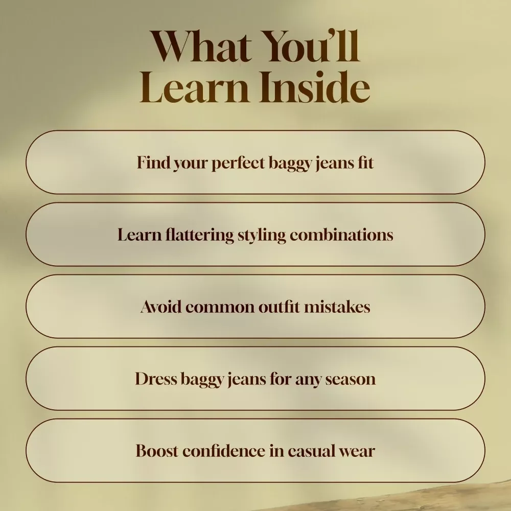 Rock the Baggy Look: A Modern Guide to Wearing Baggy Jeans | Digital Download Fashion Style Guide on How to Wear Baggy Jeans