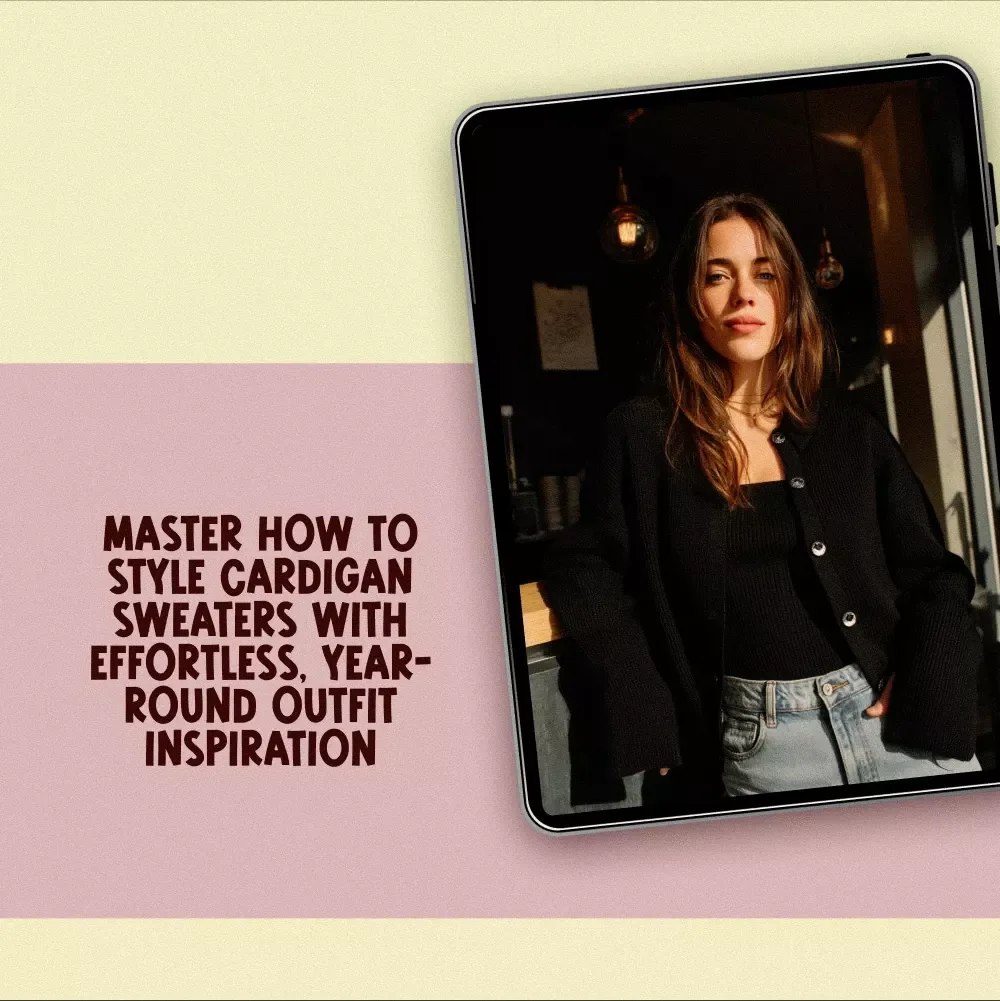 The Ultimate Cardigan Styling Checklist! | How to Style Cardigan Sweaters Guide for Effortless Outfits & Seasonal Looks | Digital Download