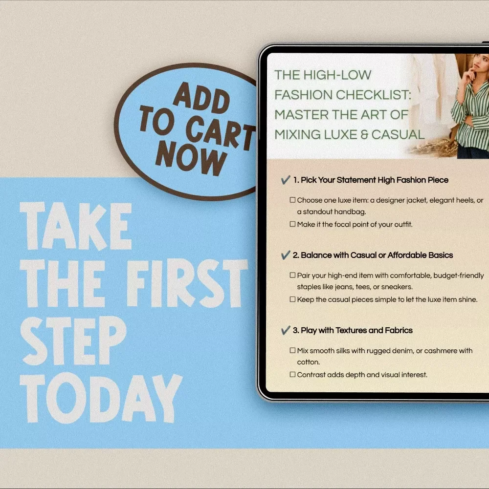 The High-Low Fashion Checklist: Master the Art of Mixing Luxe & Casual | Fashion Guide eBook