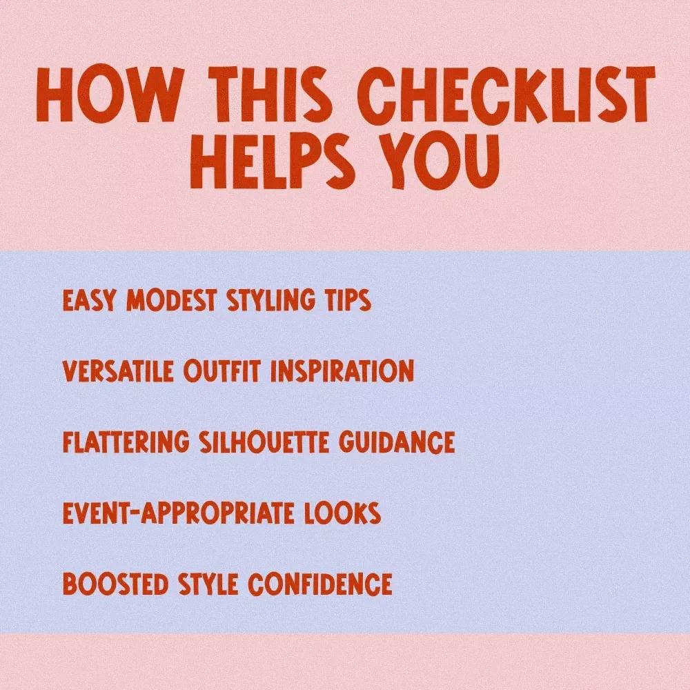 How to Style a Crop Top Modestly and Fashionably | Printable Modest Fashion Checklist for Chic & Confident Outfits | Digital Download Guide