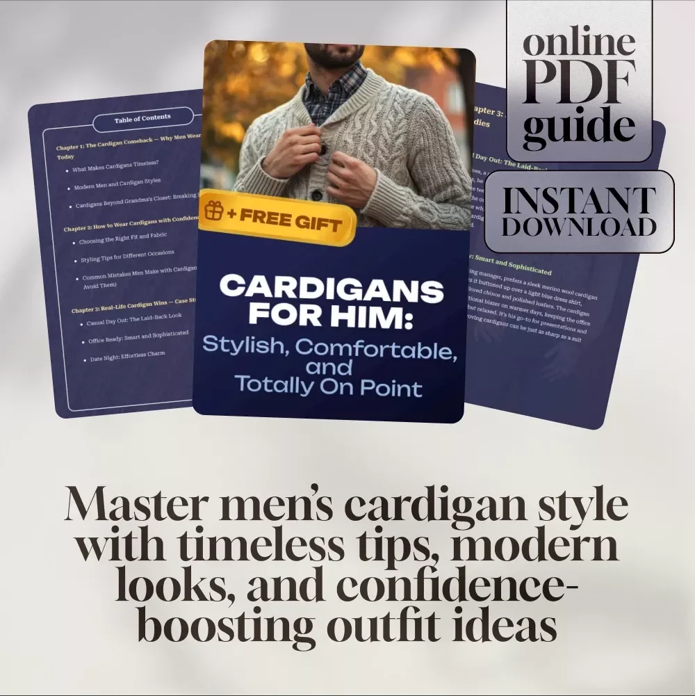 Cardigans for Him: Stylish, Comfortable, and Totally On Point — Digital Men’s Style Guide for Modern Fashion, Confidence, and the Answer to “Do Men Wear Cardigans?”