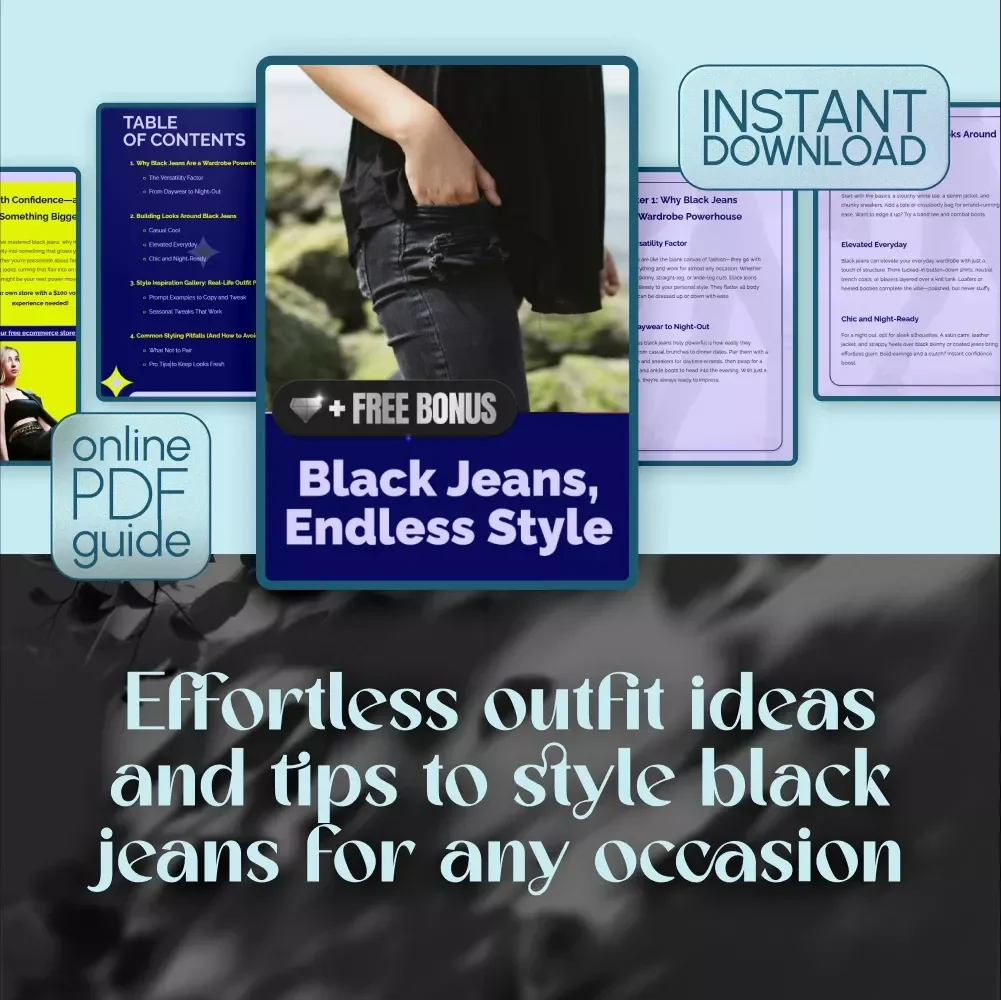 Black Jeans, Endless Style – How to Style Black Jeans Guide | Outfit Ideas, Tips & Seasonal Looks