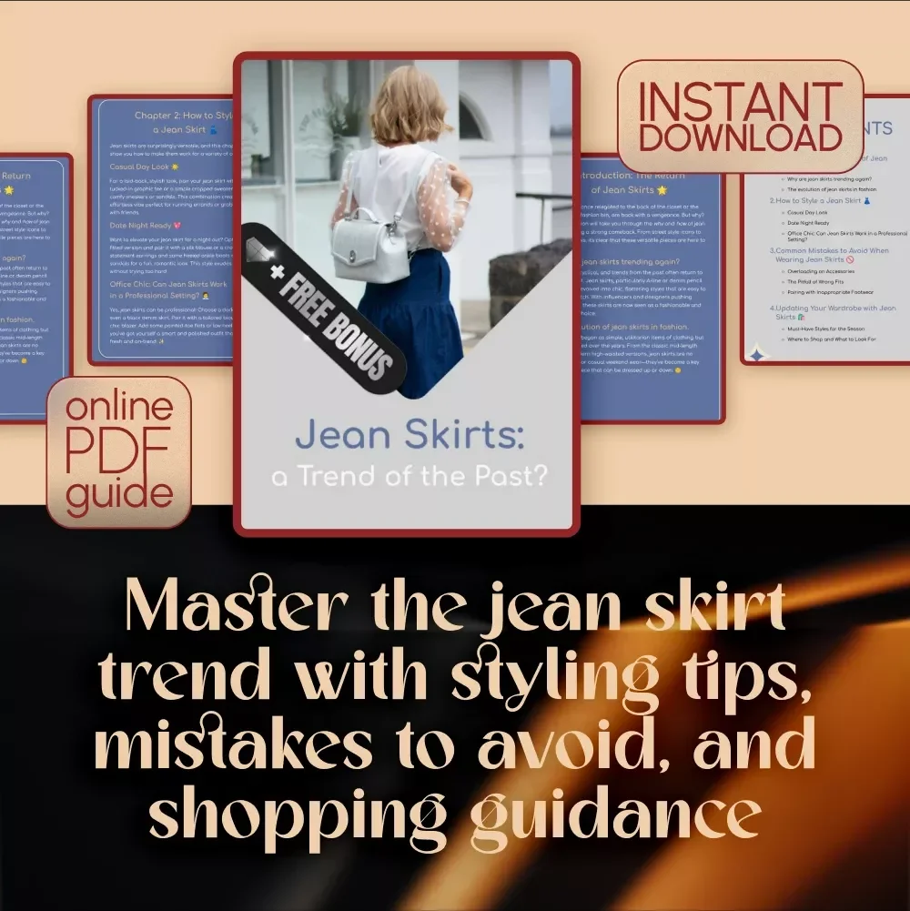 Jean Skirts: a Trend of the Past? | Fashion Styling Guide & Wardrobe Tips | Are Jean Skirts in Style?