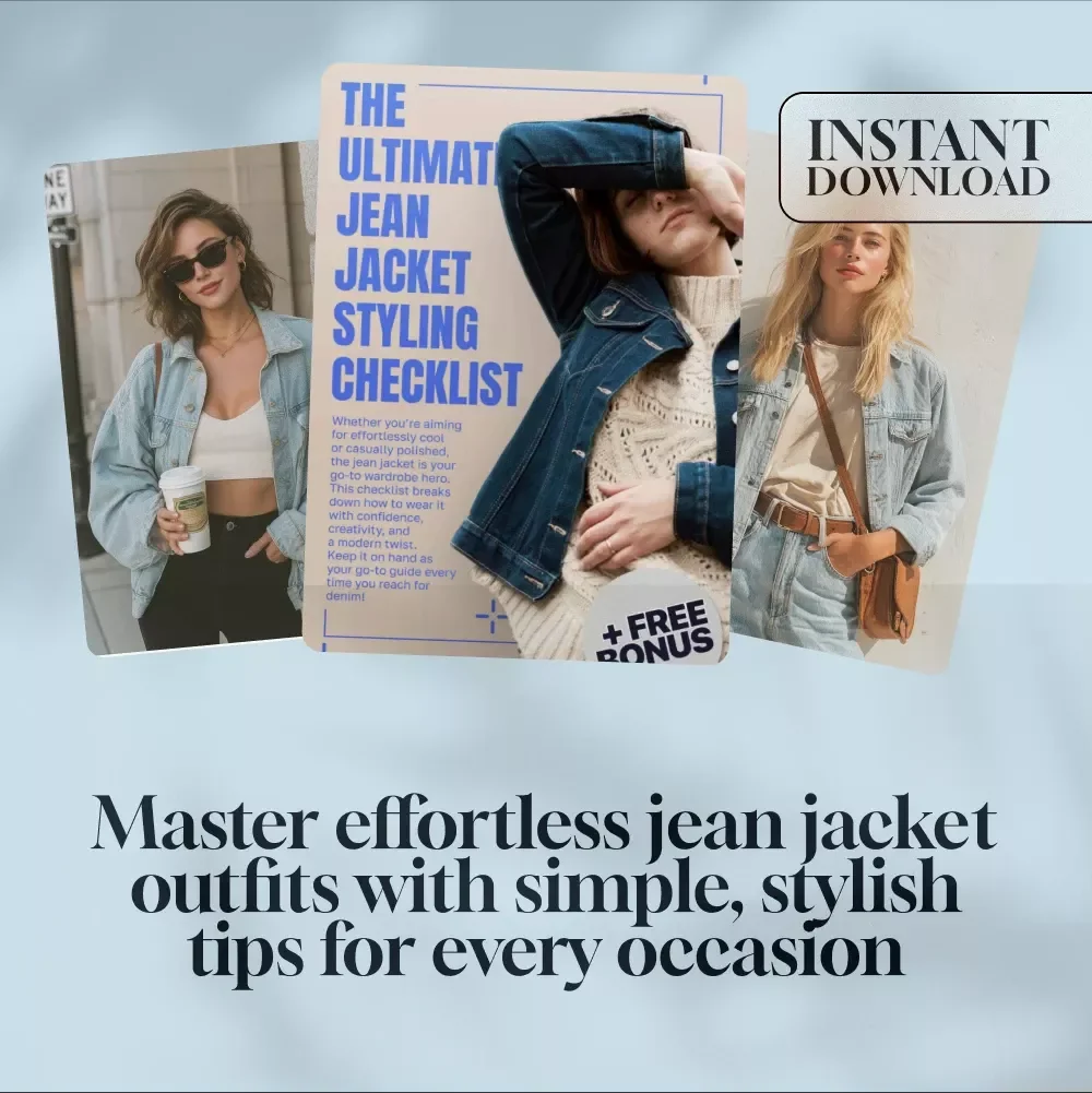 The Ultimate Jean Jacket Styling Checklist – Digital Download for How to Wear Jean Jackets with Confidence