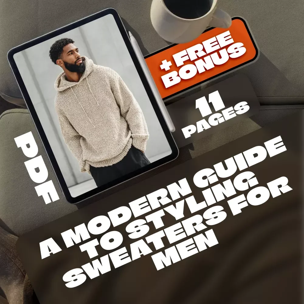 A Modern Guide to Styling Sweaters for Men | Digital Download Style Guide for How to Style Sweaters Men – eBook, Wardrobe Tips & Outfit Ideas