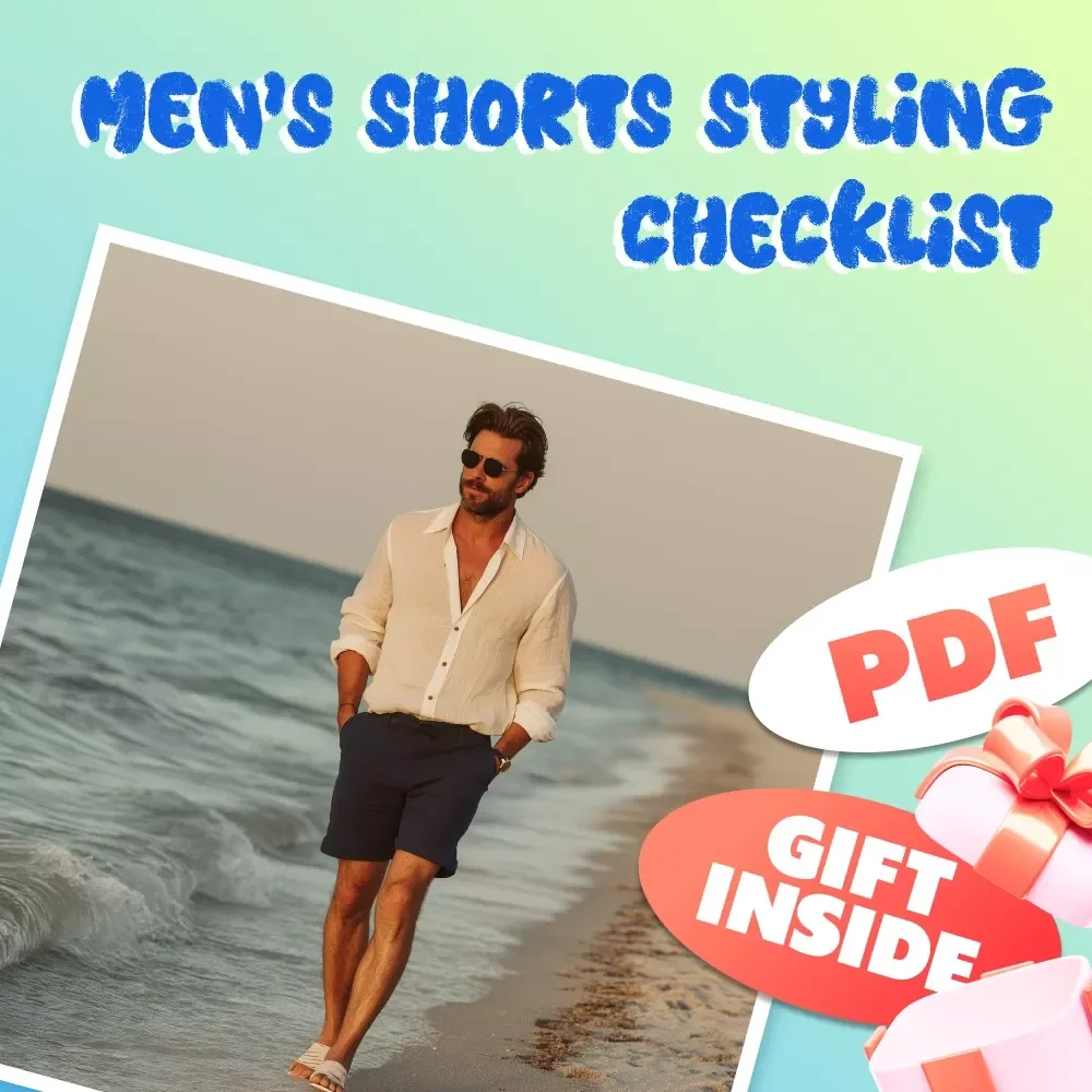 Men's Shorts Styling Checklist | How to Style Shorts Men | Digital Download Fashion Guide