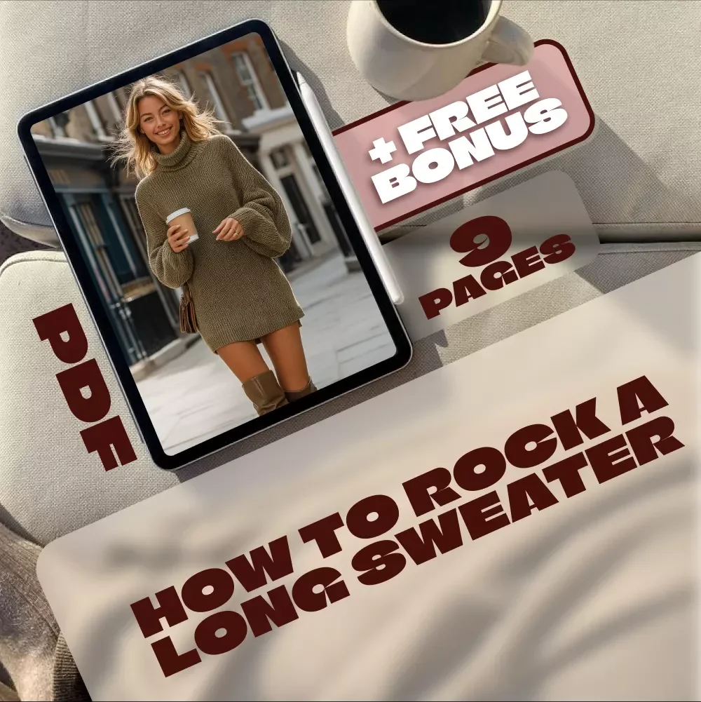 How to Rock a Long Sweater | Digital Style Guide for Women | How to Wear Long Sweaters for Every Body Shape & Season