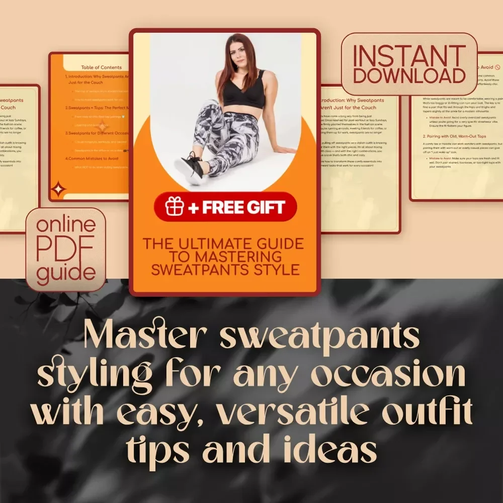 The Ultimate Guide to Mastering Sweatpants Style | Fashion Styling Tips & Outfit Ideas for What to Wear Sweatpants With