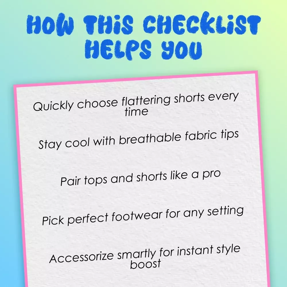 Men's Shorts Styling Checklist | How to Style Shorts Men | Digital Download Fashion Guide