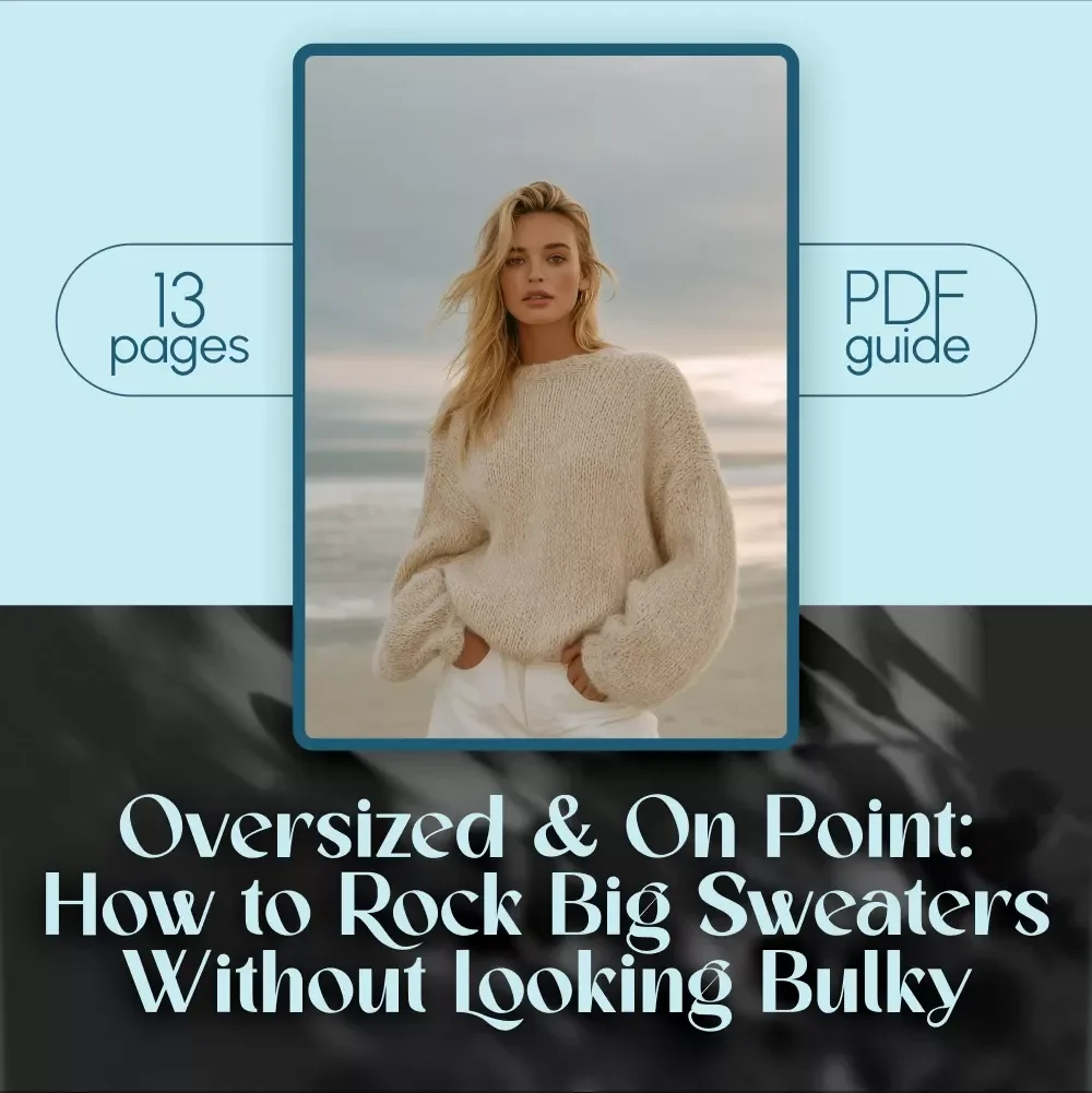 Oversized & On Point: How to Rock Big Sweaters Without Looking Bulky | Cozy Chic Guide for Women | How to Wear Oversized Sweaters Without Looking Fat PDF