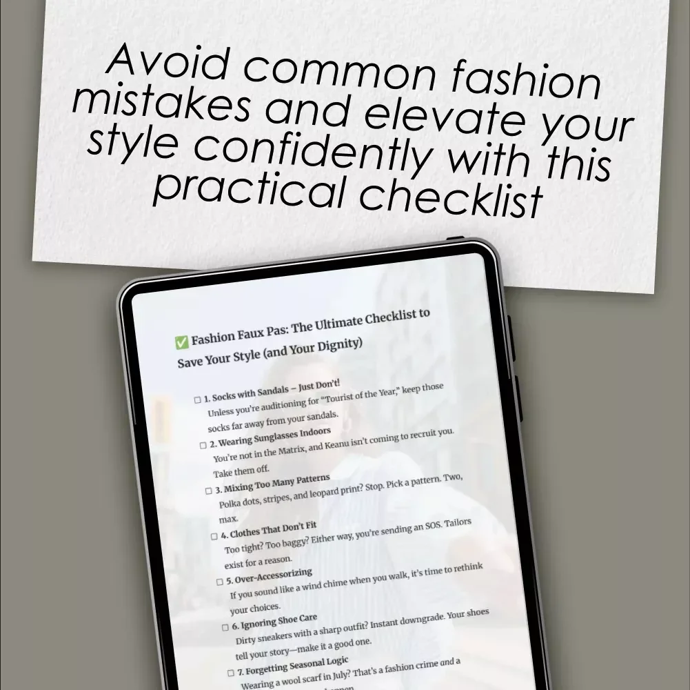 Fashion Faux Pas: The Ultimate Checklist to Save Your Style (and Your Dignity) – Avoid Fashion Mistakes to Avoid Every Time