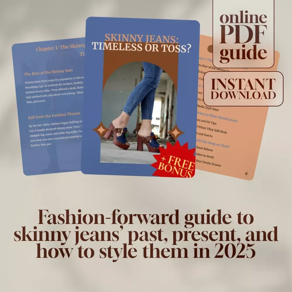 The Skinny Jeans Timeline | Digital Fashion Guide, Trend Analysis & Styling Tips eBook for 2025 | Denim Style, Fashion Trends, Celebrity Influence & Closet Reboot Checklist