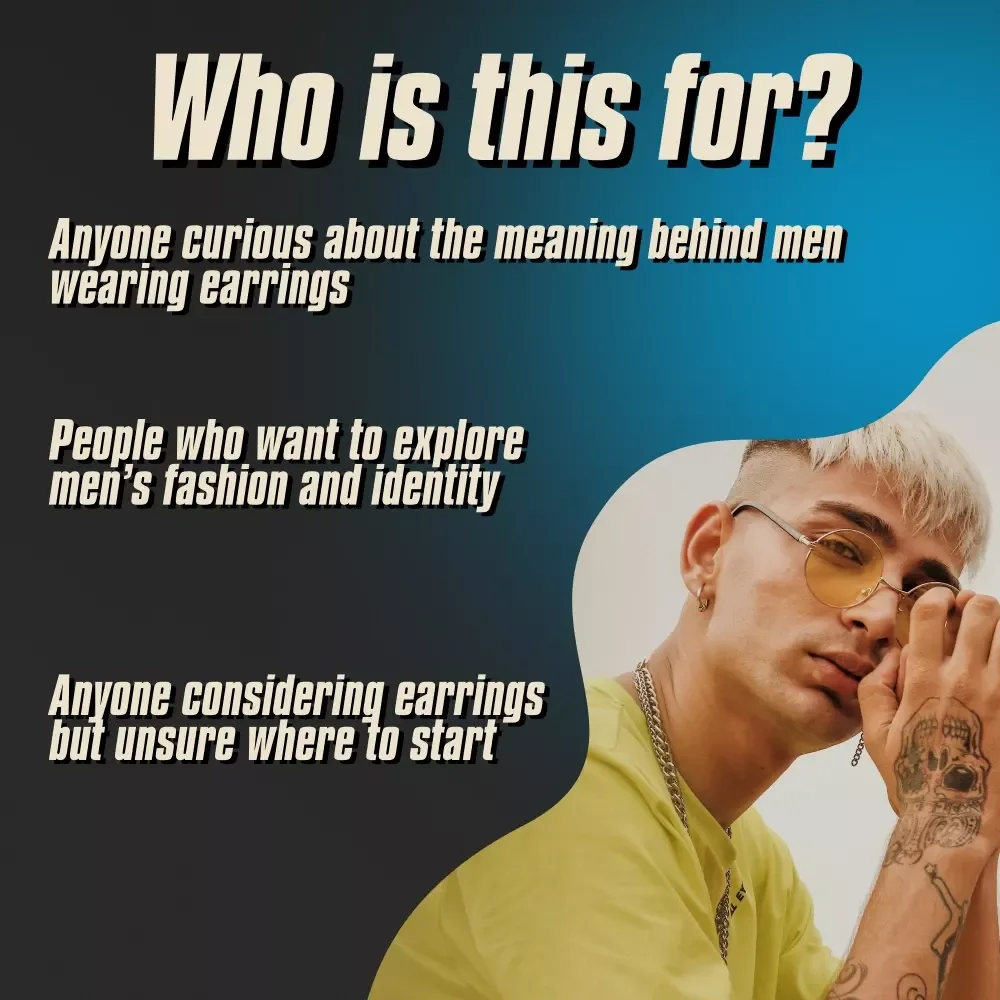Do Men Wear Earrings? The Ultimate Style & Culture Checklist | Digital Download | Men's Fashion Guide | Earrings for Men | Masculinity & Style