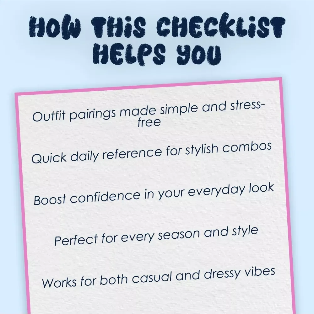 Your Ultimate Guide to Shoes That Go with Jeans – What Shoes to Wear with Jeans Printable Checklist, Instant Digital Download, Style Pairing Guide