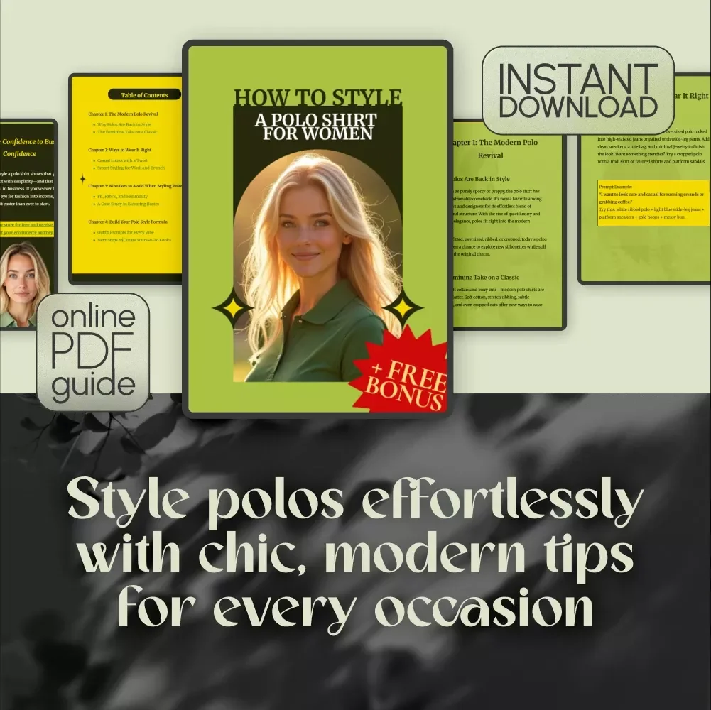 How to Style a Polo Shirt for Women | Digital Styling Guide for Casual, Work & Brunch Outfits