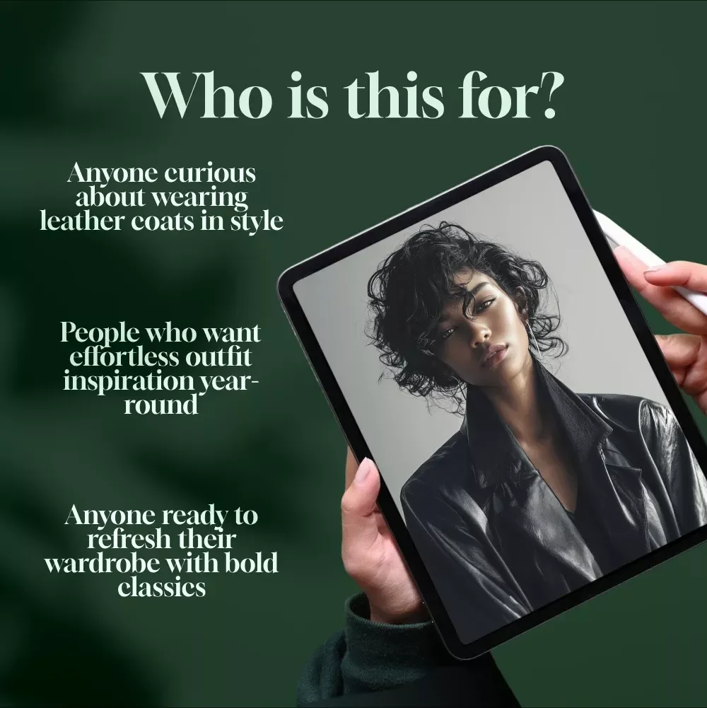 Leather Coats Are Back and Bolder Than Ever – Trendy Style Guide on How to Wear, Avoid Mistakes, and Rock the Latest Looks (Digital Download)