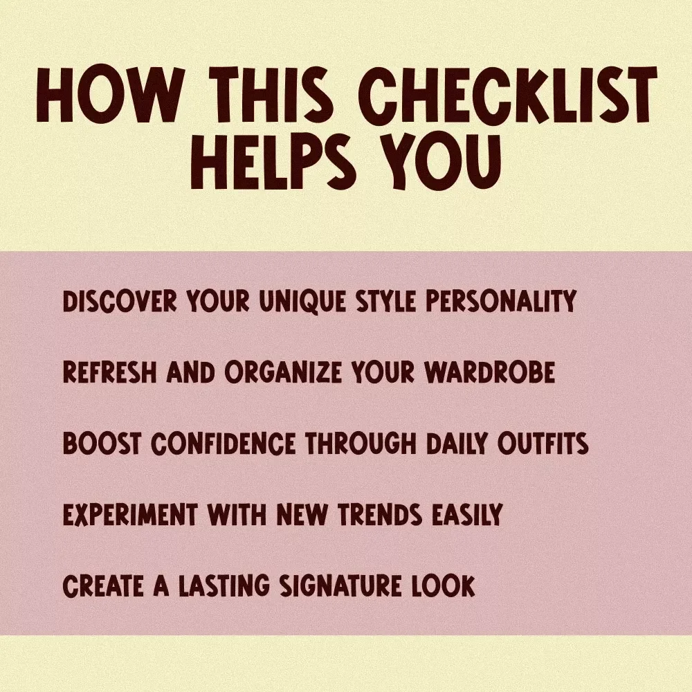 30-Day Style Challenge Checklist – Digital Download for Habit Building, Wardrobe Refresh & Personal Style Growth