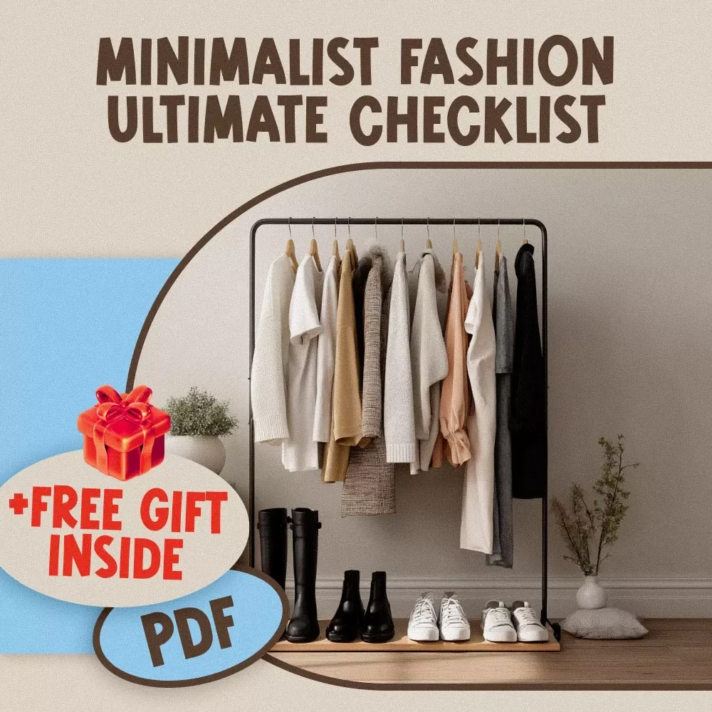 Minimalist Fashion Ultimate Checklist | Everyday Minimalist Fashion Guide & Digital Wardrobe Planner