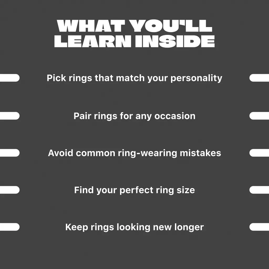 Mastering Men's Style Rings Guide | Digital Men's Fashion Guide for Choosing, Wearing & Styling Rings | Perfect for Men's Style Rings Enthusiasts & Fashion-Lovers