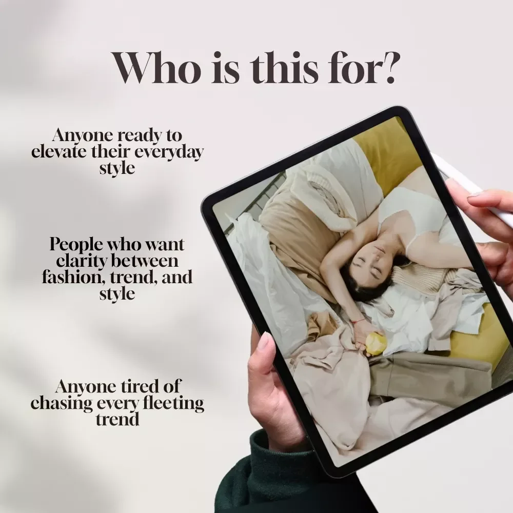 Unlocking the Secrets to Timeless Personal Expression | Fashion vs Trend vs Style | Digital Guide for Style Confidence & Wardrobe Clarity