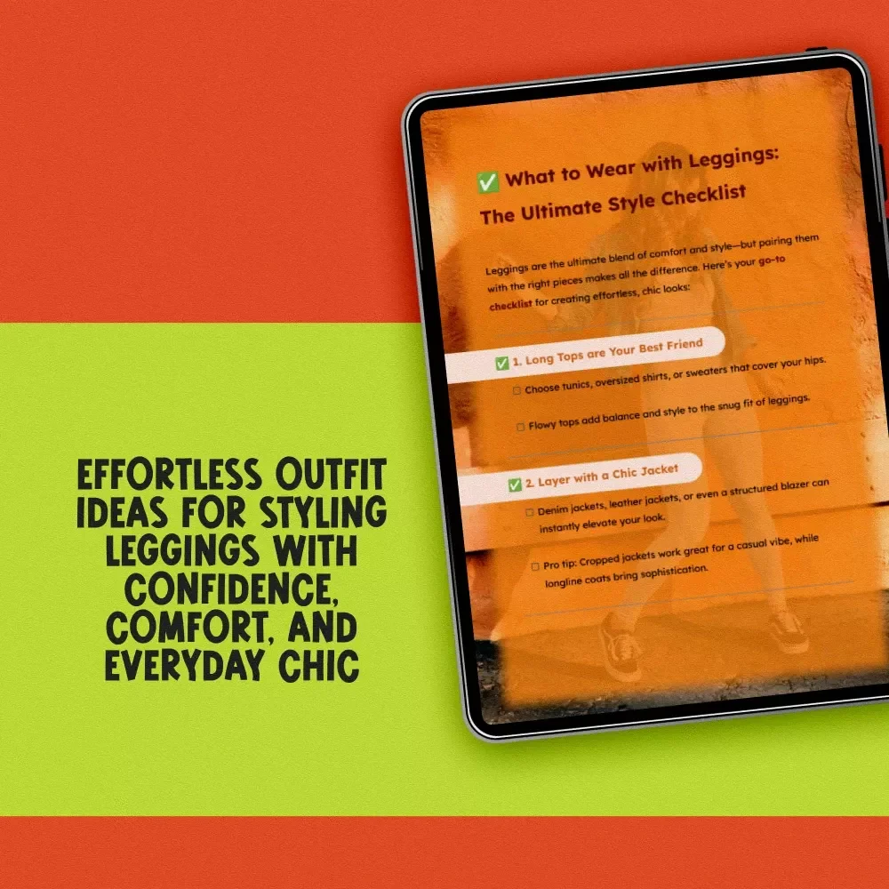 What to Wear with Leggings: The Ultimate Style Checklist | Digital Download | Printable Fashion Guide for Everyday Looks