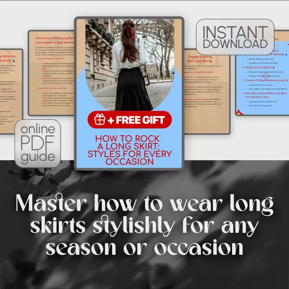 How to Rock a Long Skirt: Styles for Every Occasion | Fashion Styling Guide & eBook for Women | How to Wear Long Skirts for All Seasons & Events