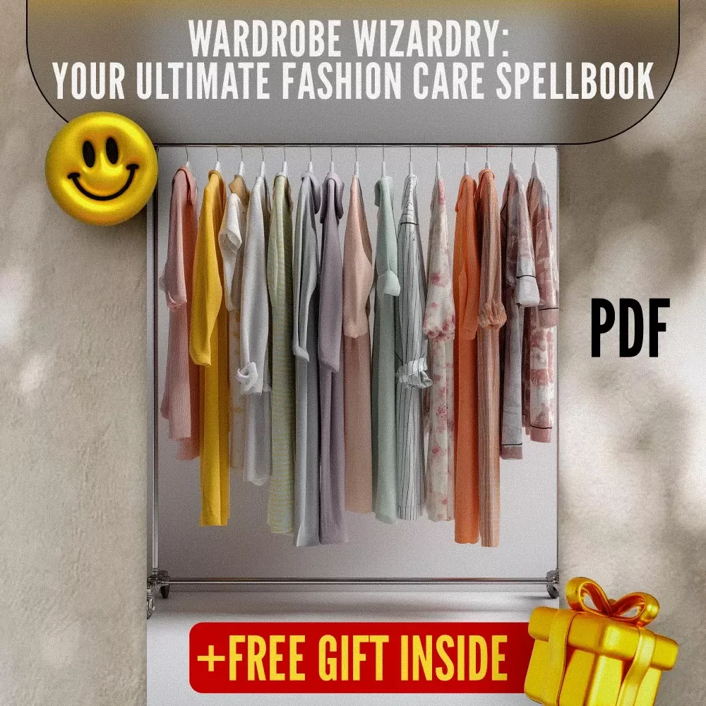 Checklist: Wardrobe Wizardry: Your Ultimate Fashion Care Spellbook | Fashion Care 101: Make Your Clothes Last | Digital Download eBook & Printable Guide