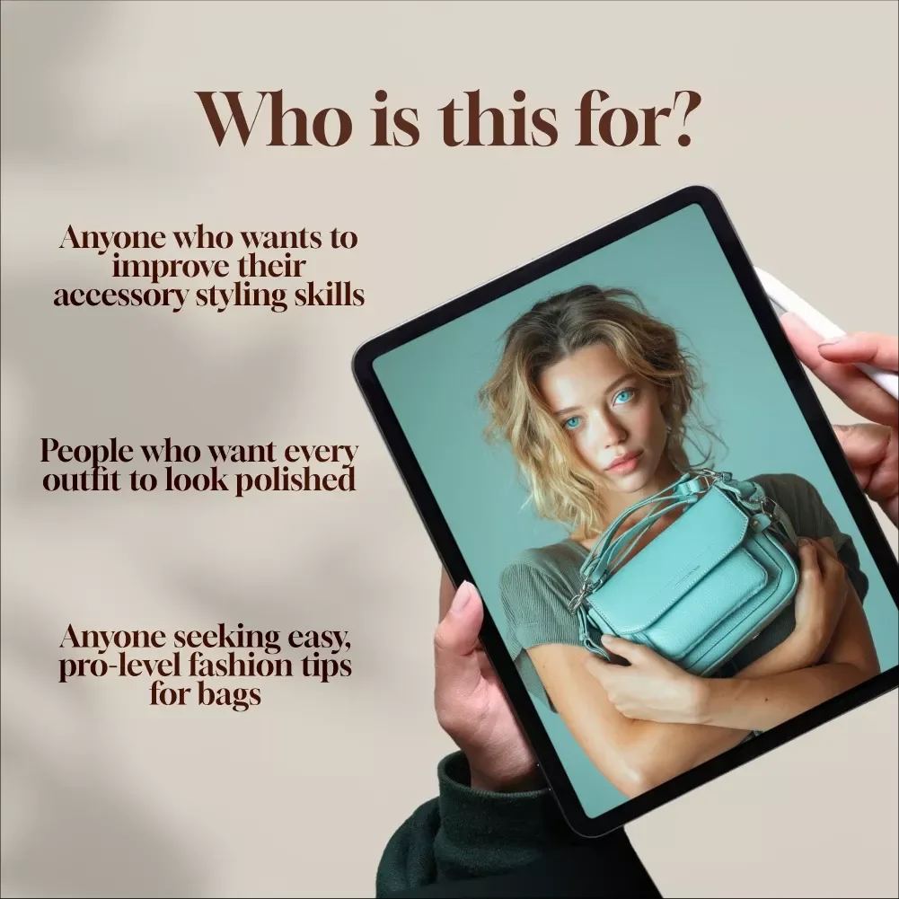 Your Ultimate Guide to Style Bags Like a Pro – How to Style Bags for Every Outfit, Occasion & Lifestyle | Digital Styling Guide & eBook