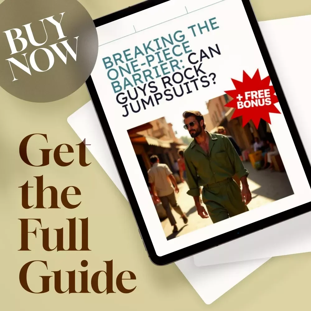 Breaking the One-Piece Barrier: Can Guys Rock Jumpsuits? | Men’s Fashion Style Guide | Digital Download eBook