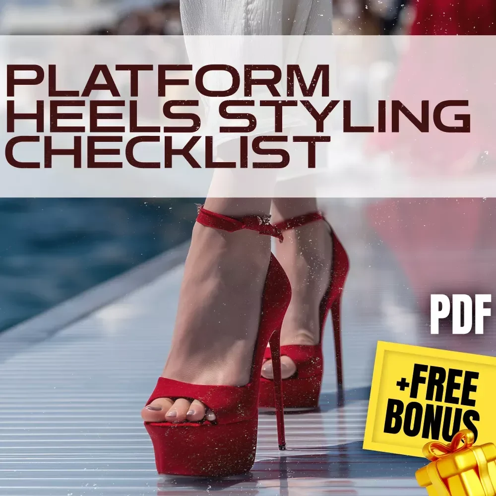Platform Heels Styling Checklist | How to Style Platform Heels Guide for Chic, Confident Looks | Digital Download Fashion Resource